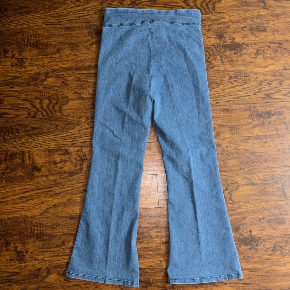 Avenue Montaigne Fame Mid-High Ultra Flare Jeans Lightwash Designer Blue Jeans - Picture 4 of 6